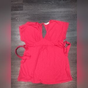 Red no boundaries blouse